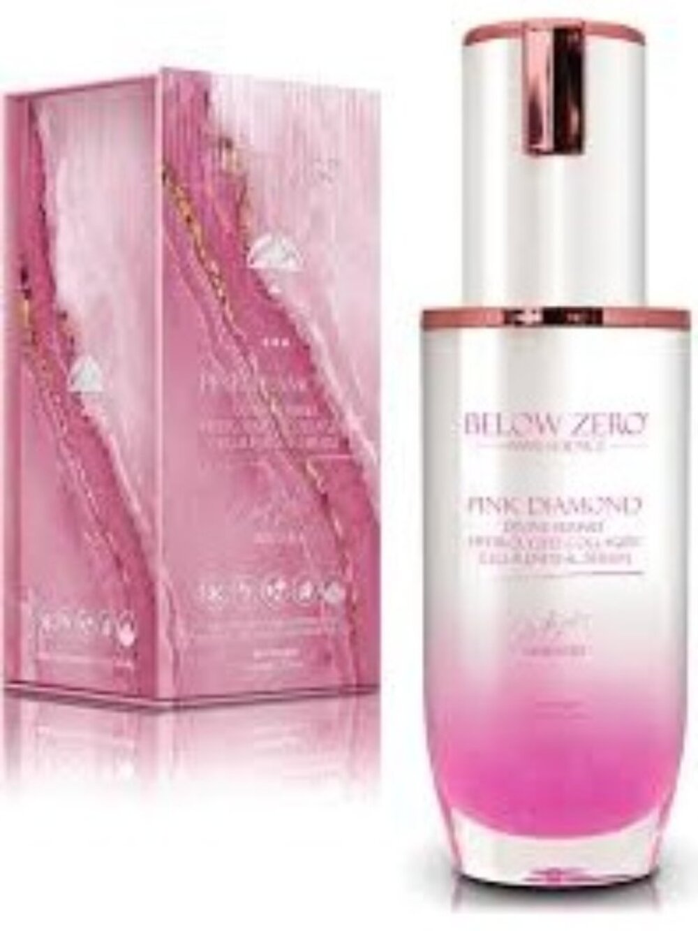Below Zero Pink Diamond Divine Summit Hydrolyzed Collagen Cell-Renewal Serum 50m